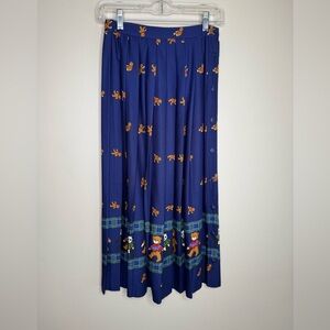 Eagles Eye Vintage Teddy Bear Panda Print Maxi Skirt Size 4